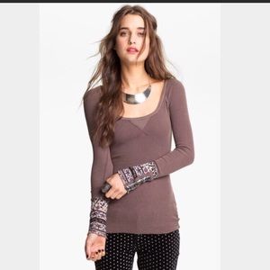 Sold Free people hyperactive hippie cuff thermal